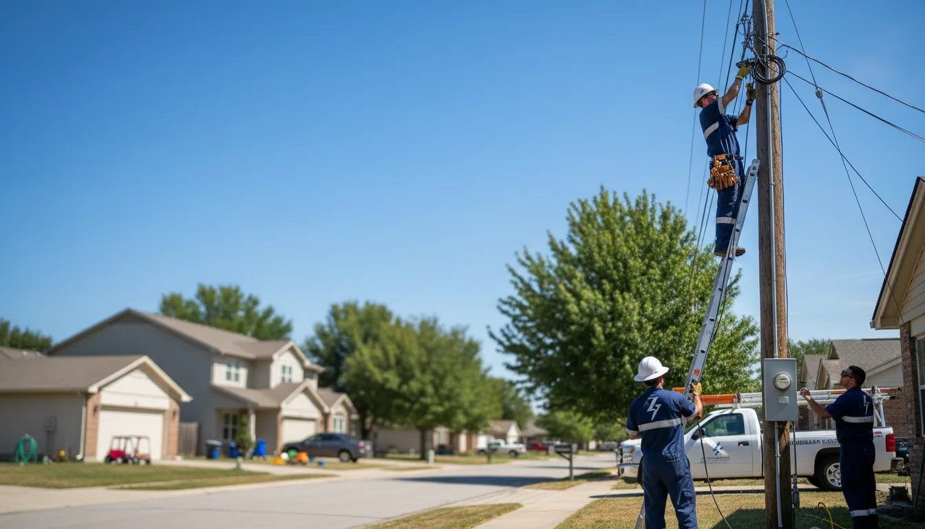 Residential electrician providing installation services in Yoder, CO